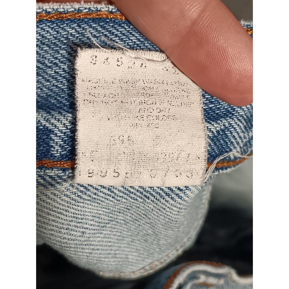 Levi’s 505 Shorts 90s USA Made Valencia 555 Light Wash Zip Fly Size 8 RARE - Picture 6 of 10